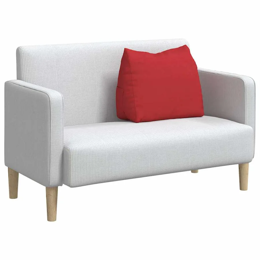 Coussin de Dos Rouge 60 x 20 x 50 cm tissu - 3