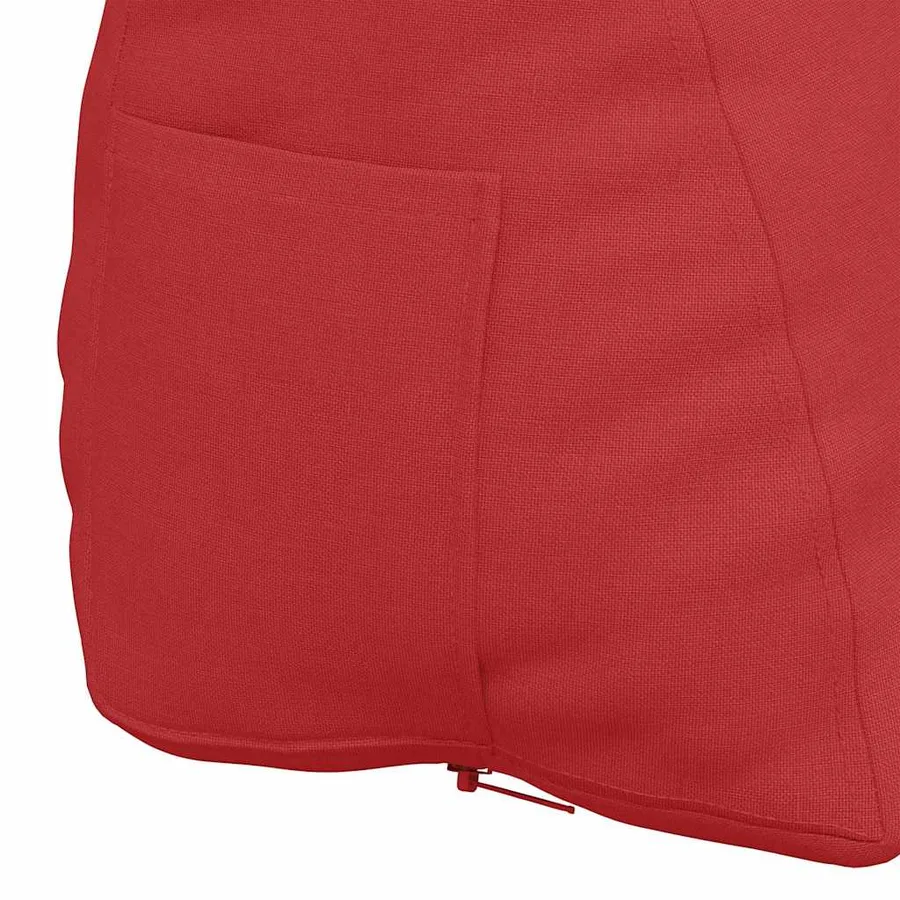 Coussin de Dos Rouge 60 x 20 x 50 cm tissu - 9