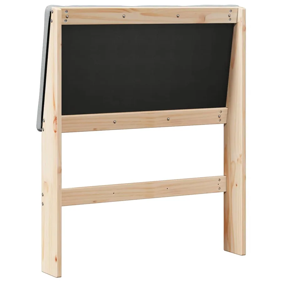Tête de lit capitonnée Gris clair 80 cm Pin massif - 6