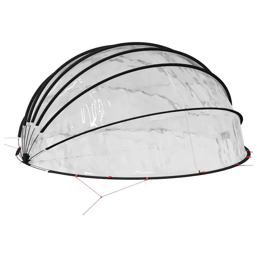 Dôme de piscine Transparent 592 x 590 x 275 cm PVC - 6