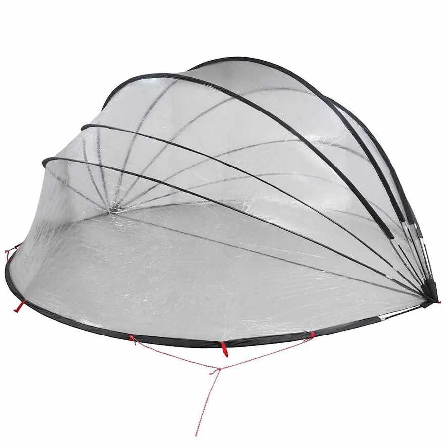 Dôme de piscine Transparent 592 x 590 x 275 cm PVC - 8