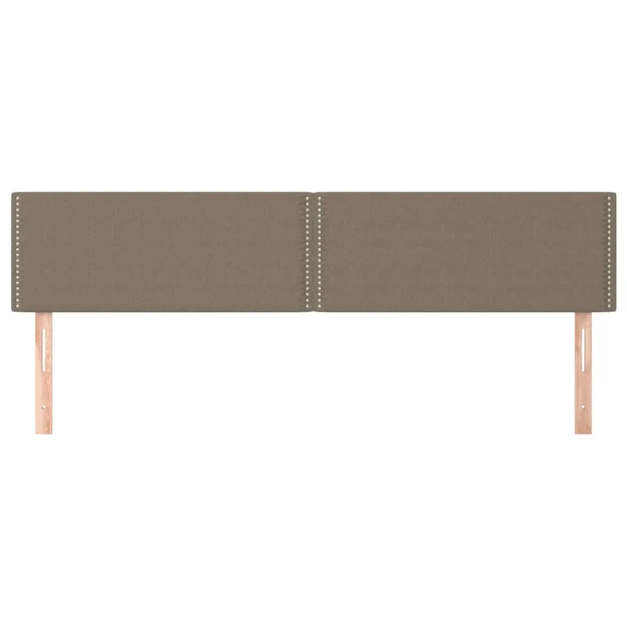Têtes de lit Taupe 180x5x78/88 cm Tissu - 3