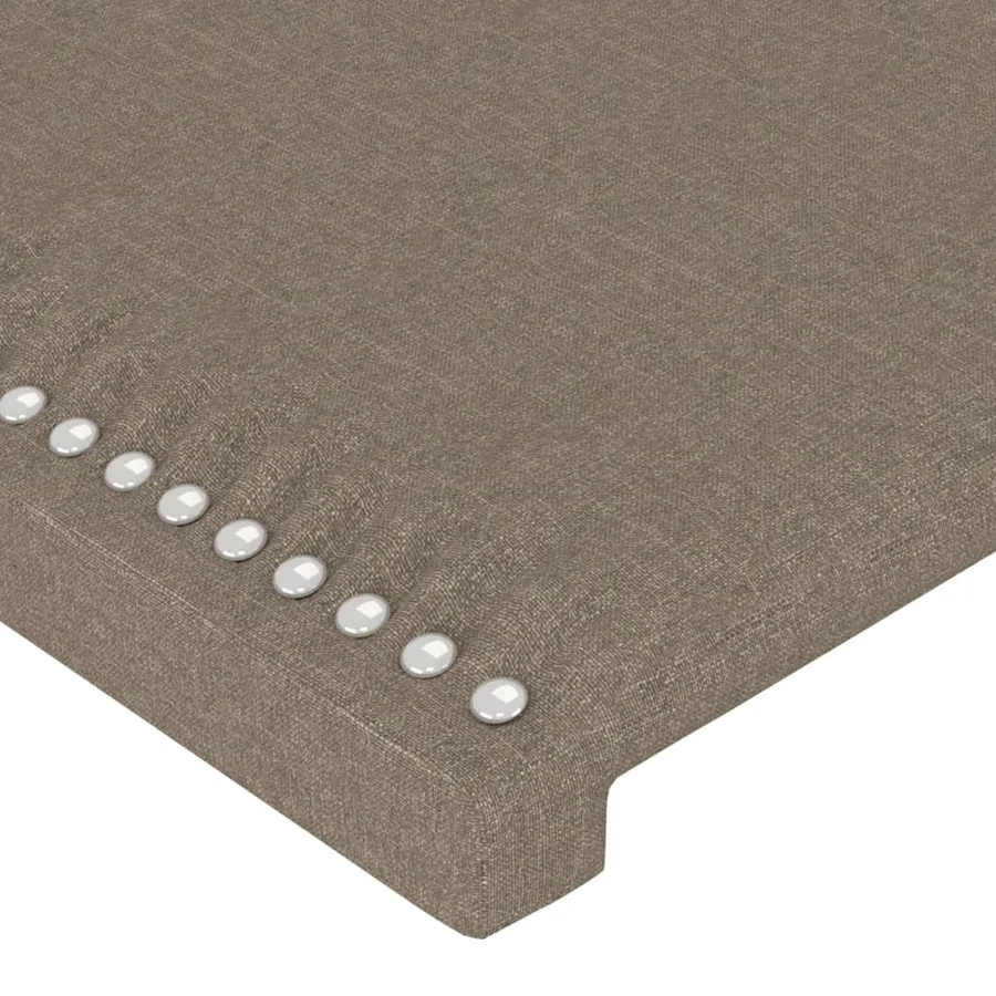 Têtes de lit Taupe 180x5x78/88 cm Tissu - 4