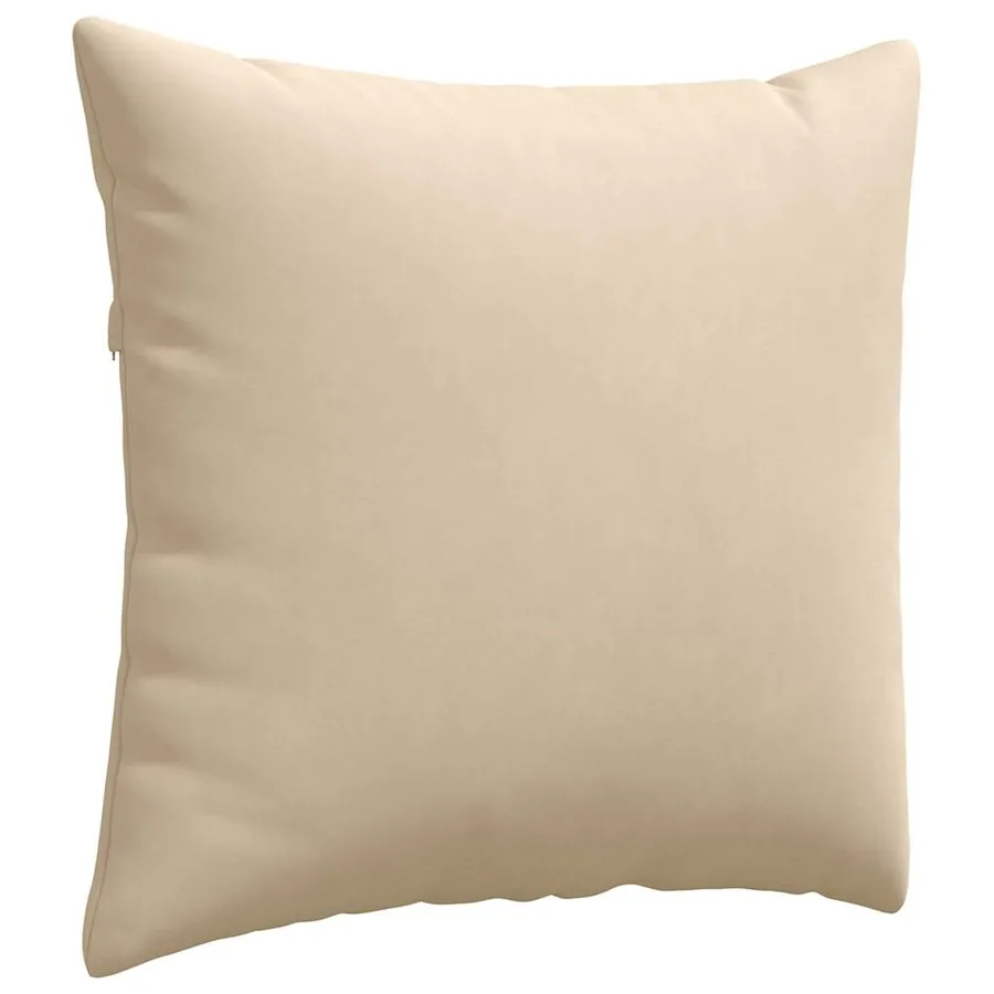 Coussins de canapé 2 pcs Crème 45 x 45 cm tissu - 5