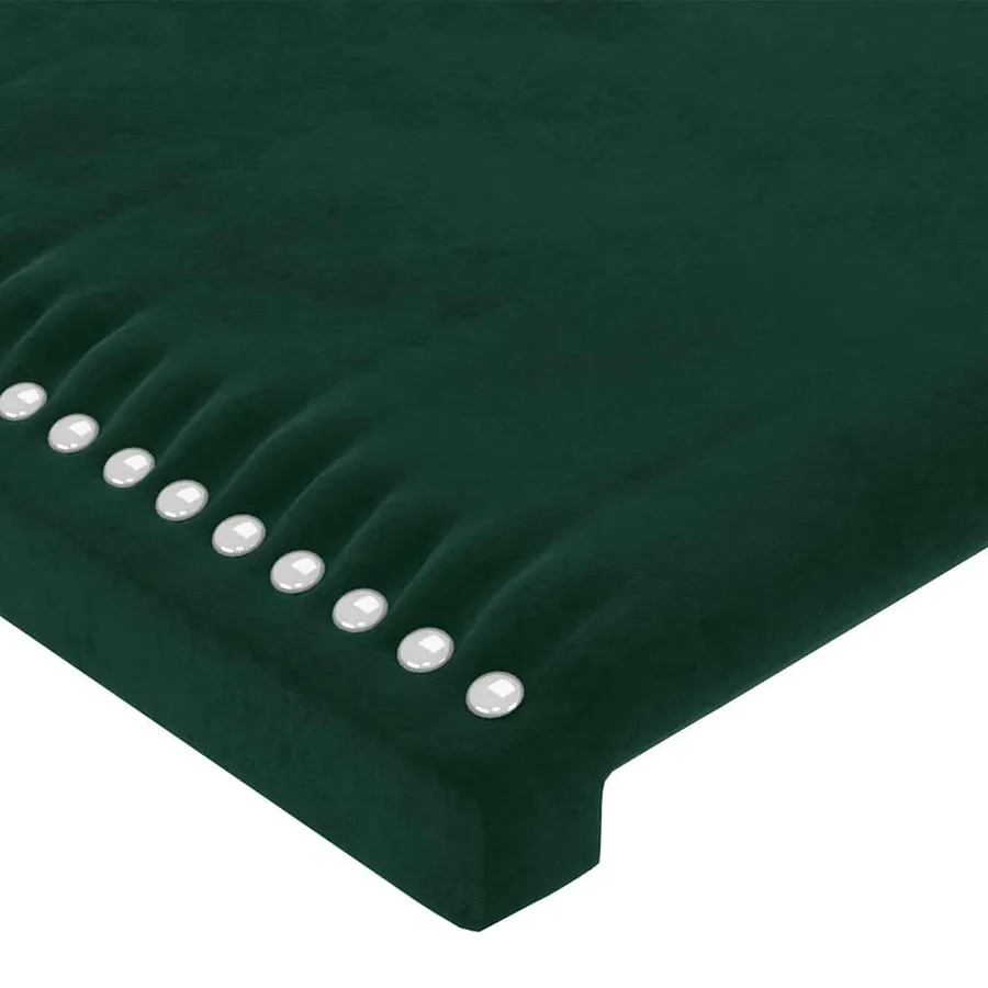 Tête de lit Vert foncé 100x5x78/88 cm Velours - 4