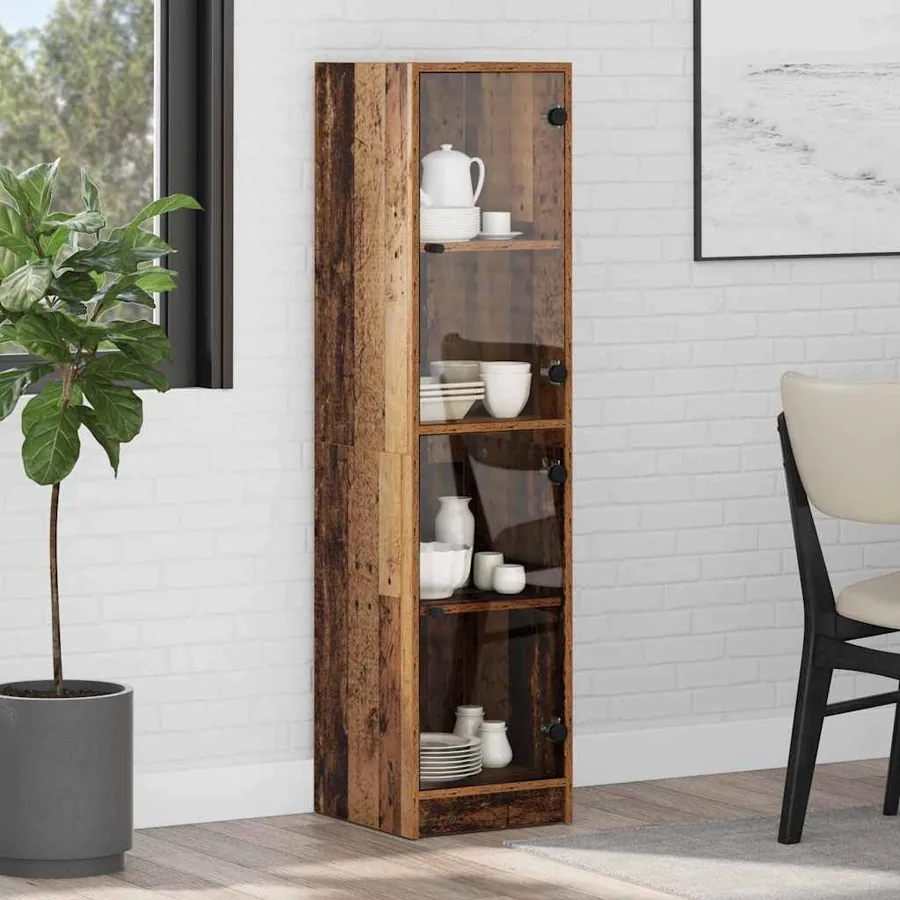 Haut Armoire Bois Ancien 35 x 37 x 142 cm Bois d'ingénierie