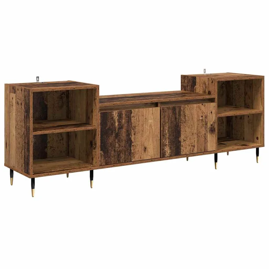 Meuble TV Bois Ancien 160 x 35 x 55 cm Bois d'ingénierie - 2