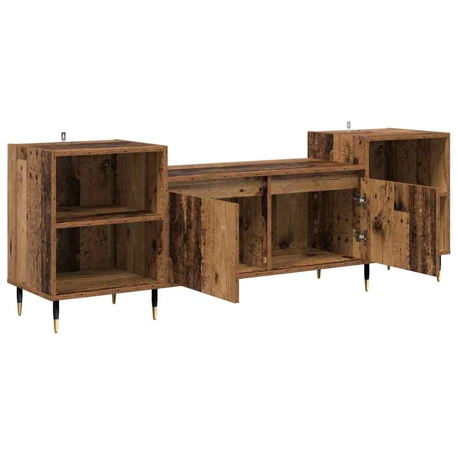 Meuble TV Bois Ancien 160 x 35 x 55 cm Bois d'ingénierie - 5
