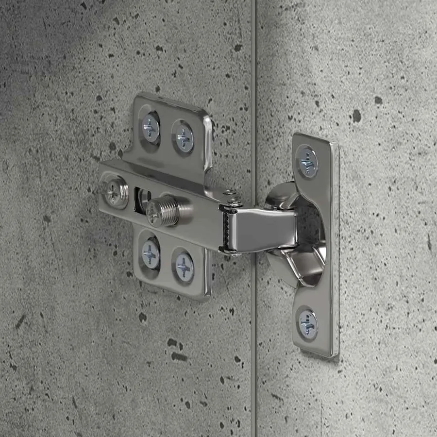 Amoire de salle de bain avec miroir avec porte TULUM Gris béton - 10