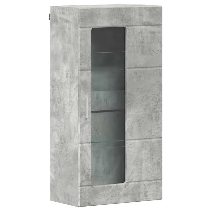 Ensemble meuble TV FLORIN 3 pcs Gris béton Bois d'ingénierie - 7