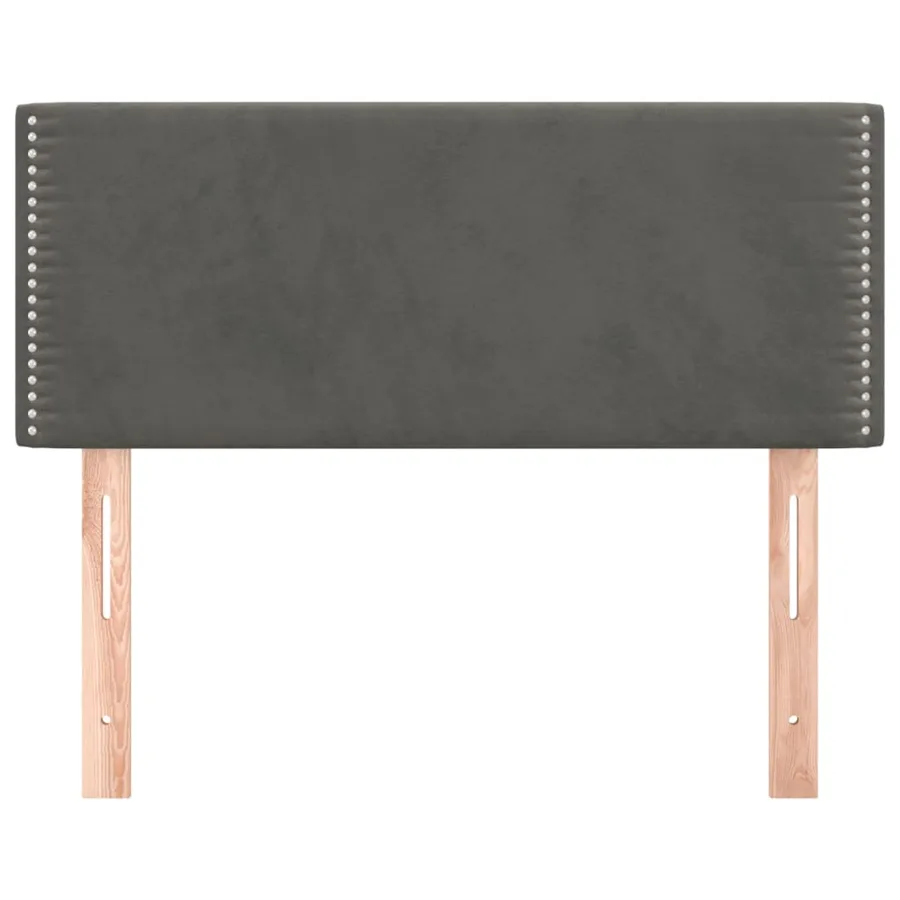 Tête de lit Gris foncé 80x5x78/88 cm Velours - 3