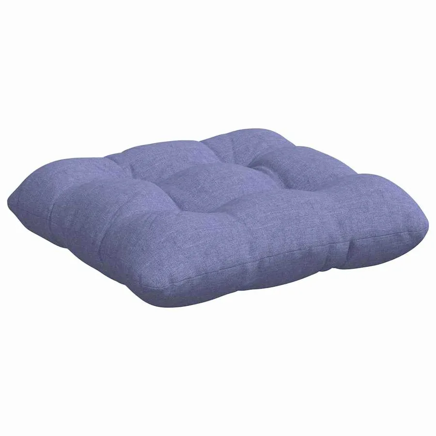 Coussins de siège 4 pcs Bleu denim 40 x 40 x 12 cm tissu - 5