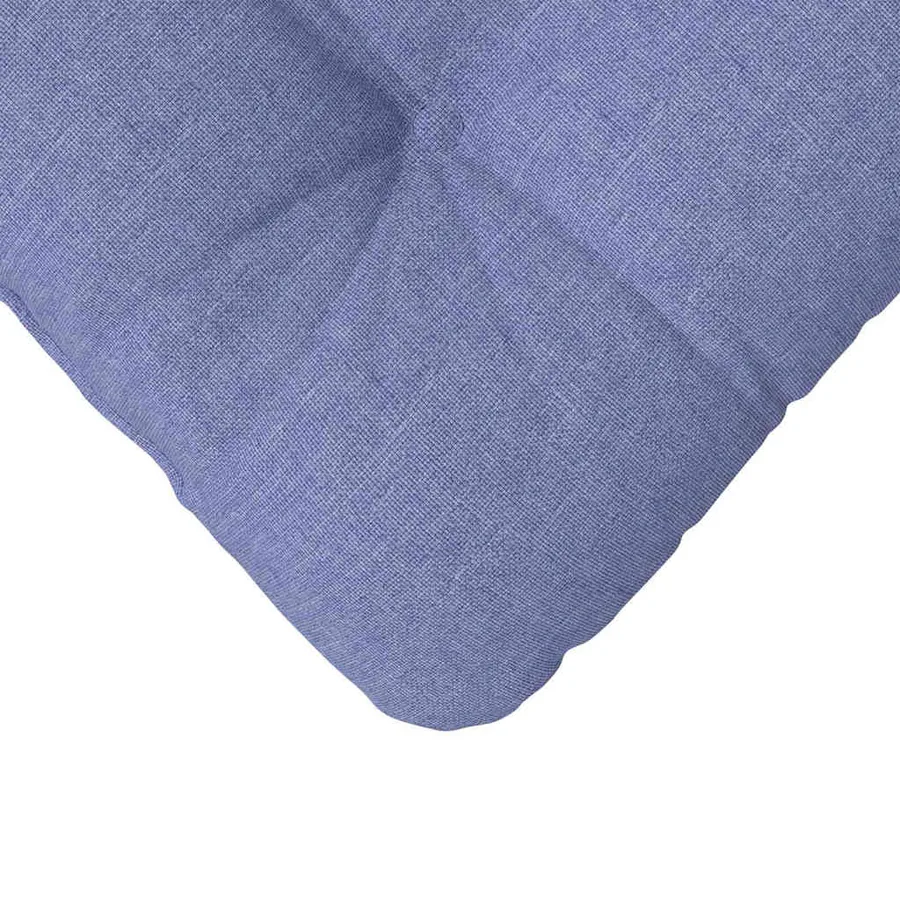 Coussins de siège 4 pcs Bleu denim 40 x 40 x 12 cm tissu - 9