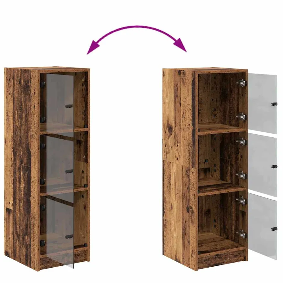 Haut Armoire Bois Ancien 35 x 37 x 109 cm Bois d'ingénierie - 8