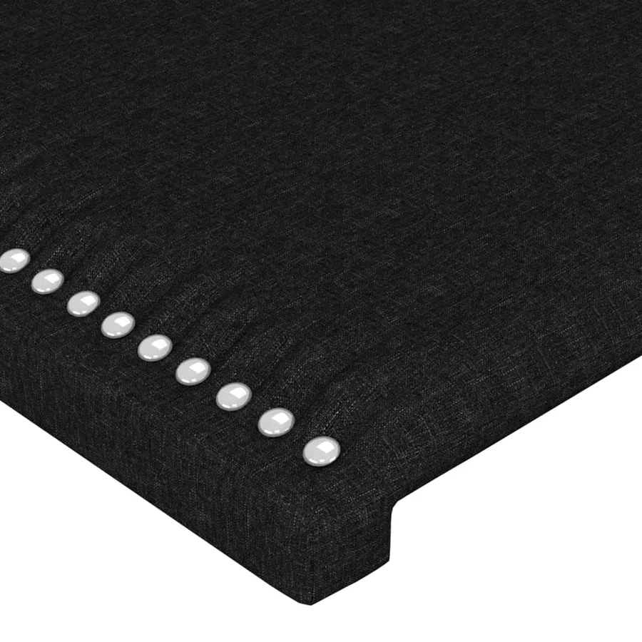 Tête de lit Noir 80x5x78/88 cm Tissu - 4