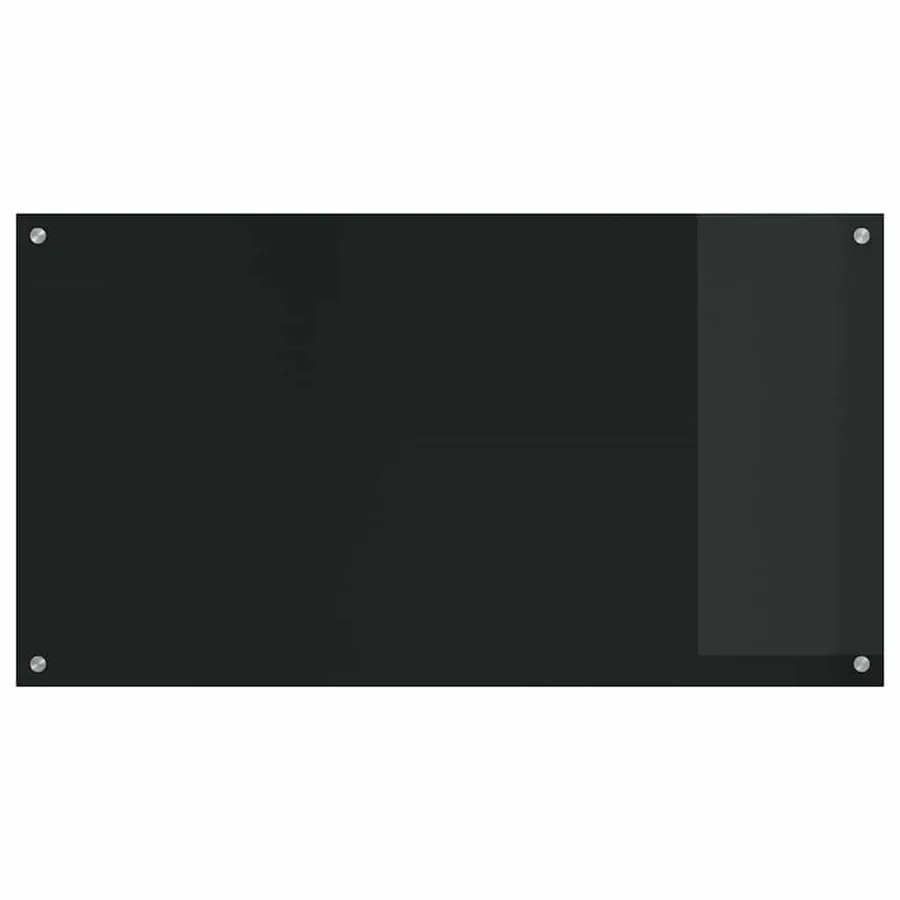 Crédence de cuisine 2 pcs Noir 110 x 60 cm verre trempé - 4