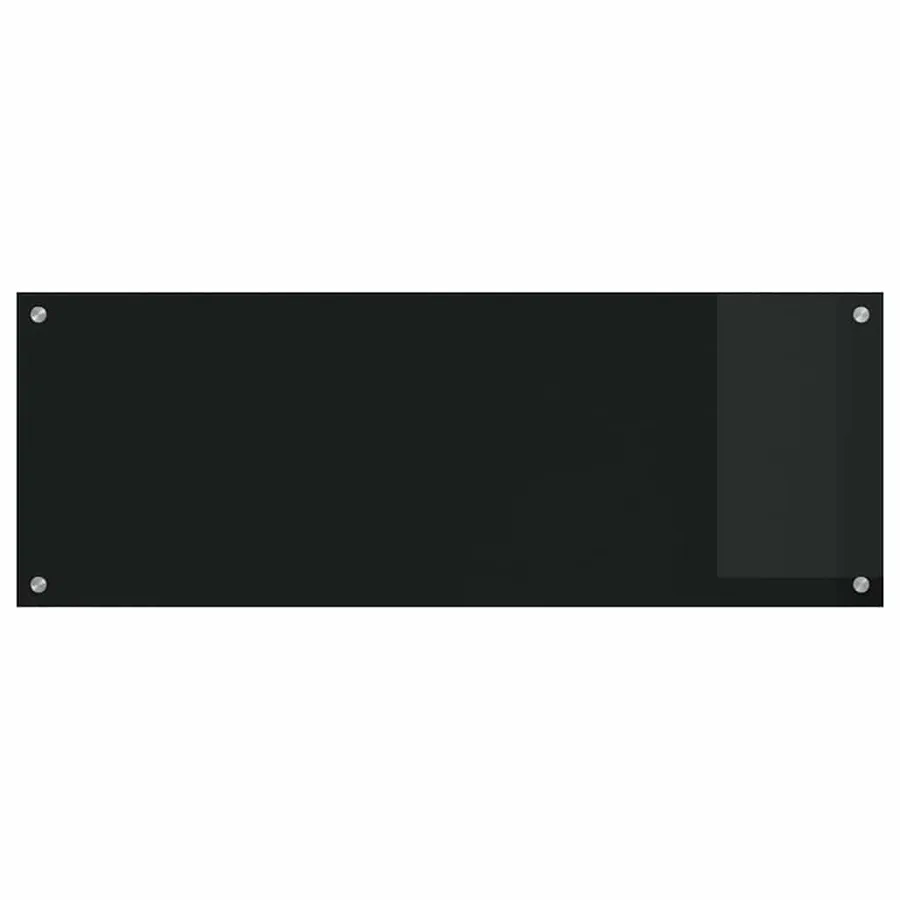 Crédence de cuisine 2 pcs Noir 110 x 40 cm verre trempé - 4