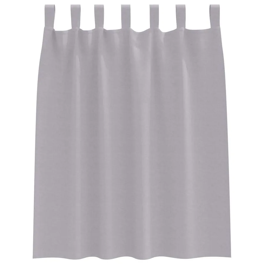 Rideaux occultants avec anneaux 2 pcs Gris métal 140 x 140 cm - 4