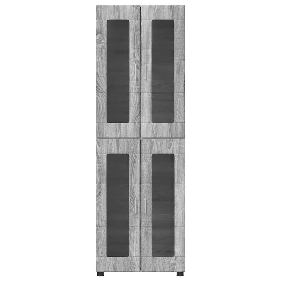 Haut Armoire avec étagère FLORIN Gris Sonoma 60 x 35 x 182 cm - 6
