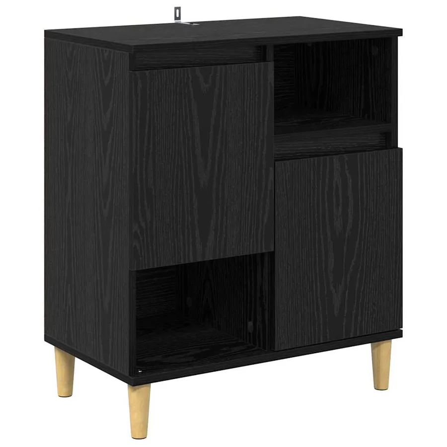 Buffets 3 pcs Chêne noir 60 x 35 x 70 cm Bois d'ingénierie - 4