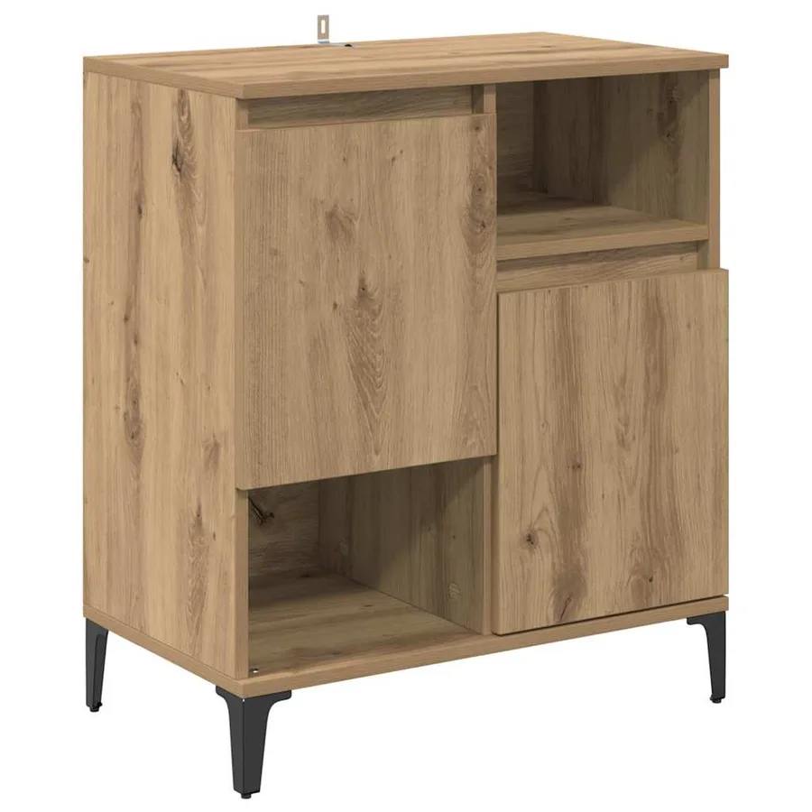 Buffets 3 pcs Chêne artisanal 60 x 35 x 70 cm Bois d'ingénierie - 4