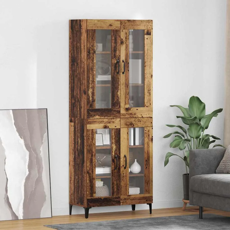 Haut Armoire Bois Ancien 69,5 x 34 x 180 cm Bois d'ingénierie