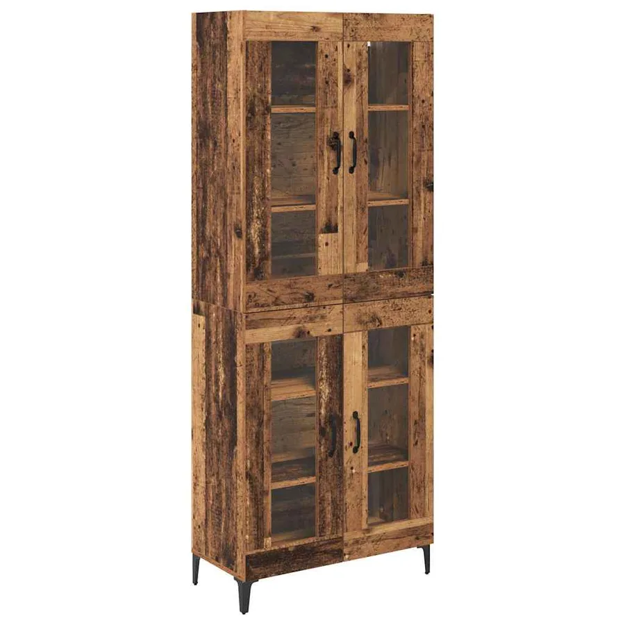 Haut Armoire Bois Ancien 69,5 x 34 x 180 cm Bois d'ingénierie - 2