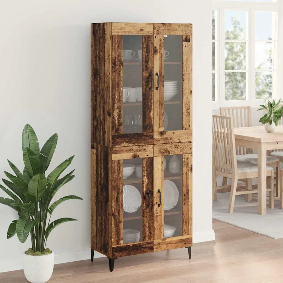 Haut Armoire Bois Ancien 69,5 x 34 x 180 cm Bois d'ingénierie - 4