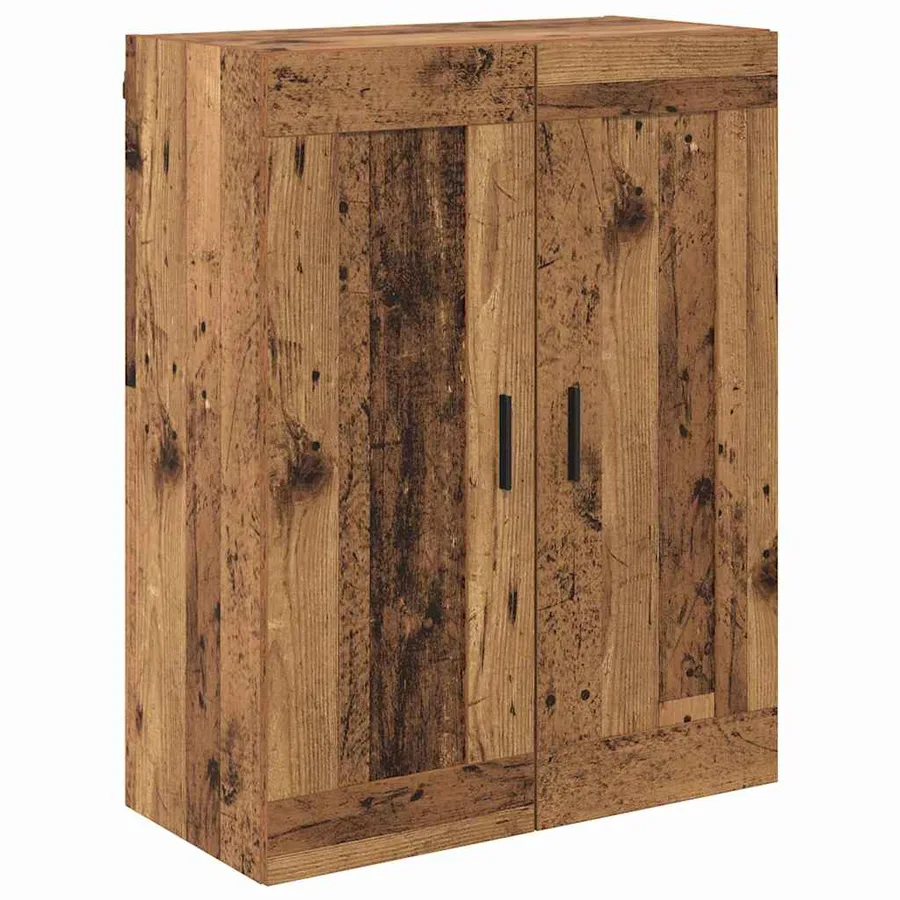 Haut Armoire avec tiroir 2 pcs Bois ancien Bois d'ingénierie - 7
