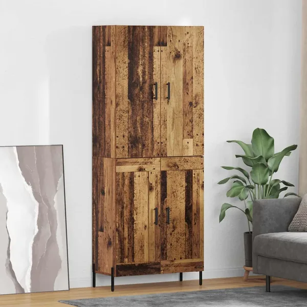 Haut Armoire Bois Ancien 69,5 x 34 x 180 cm Bois d'ingénierie