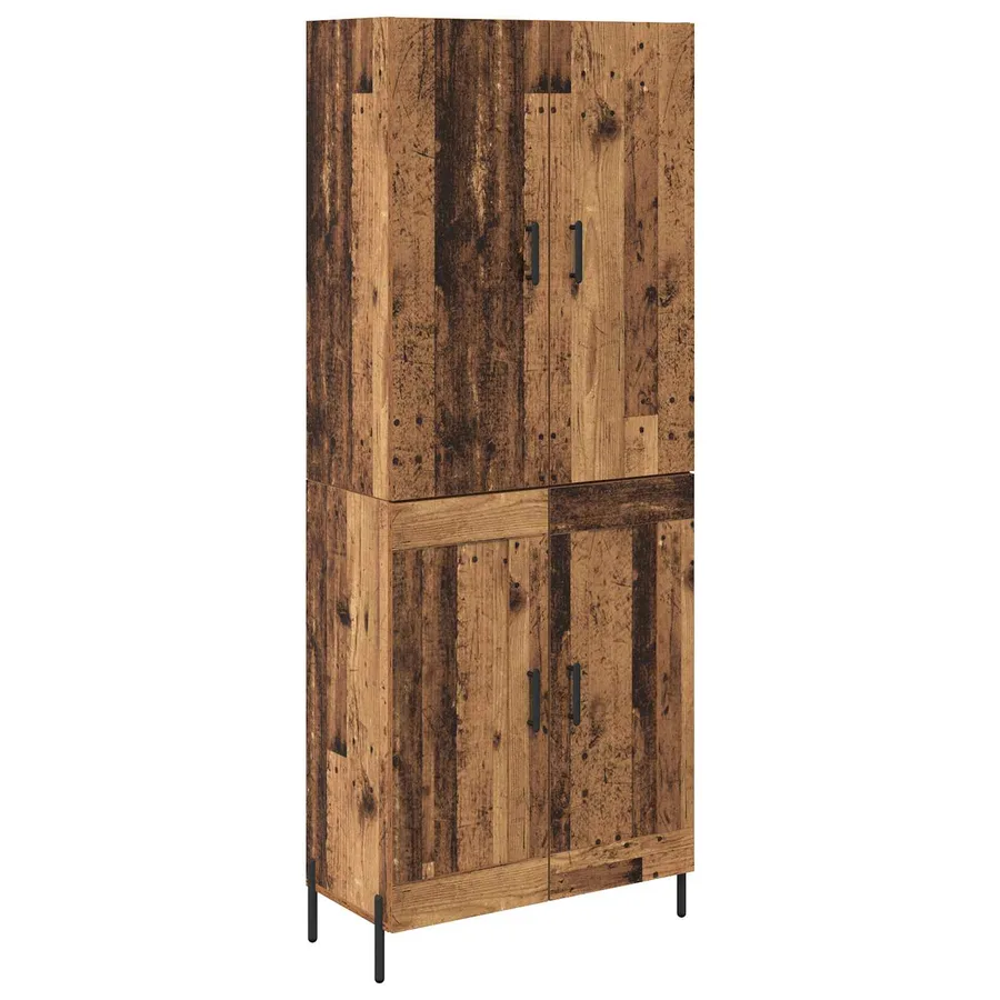 Haut Armoire Bois Ancien 69,5 x 34 x 180 cm Bois d'ingénierie - 2