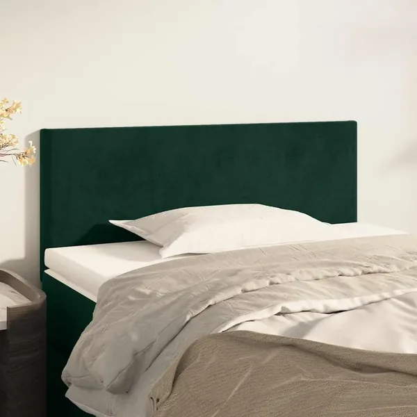 Tête de lit Vert foncé 100x5x78/88 cm Velours