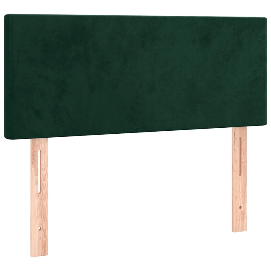Tête de lit Vert foncé 100x5x78/88 cm Velours - 2