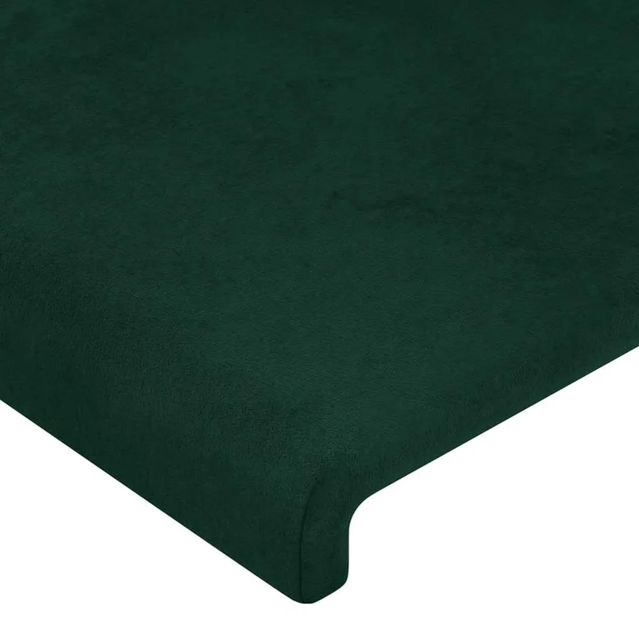 Tête de lit Vert foncé 100x5x78/88 cm Velours - 4