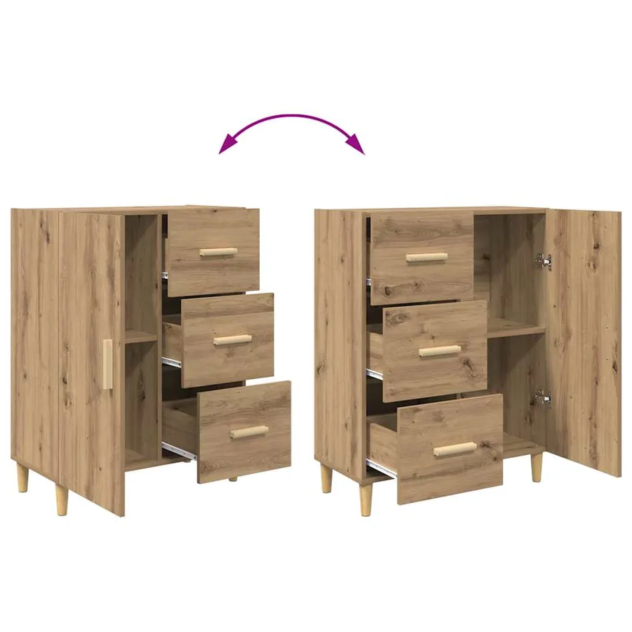 Haut Armoire Chêne artisanal 34,5 x 34 x 180 cm - 13