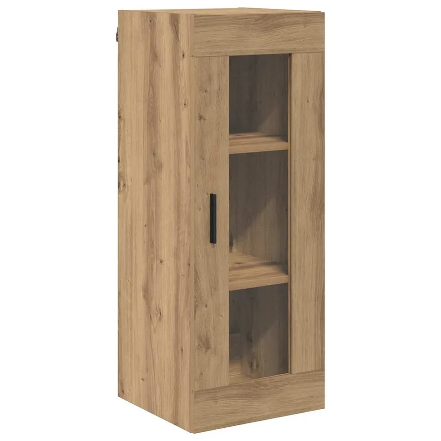 Haut Armoire avec tiroir Chêne artisanal 34,5 x 34 x 180 cm - 6