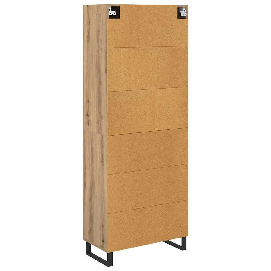 Haut Armoire 2 pcs Chêne artisanal 69,5 x 34 x 180 cm - 10