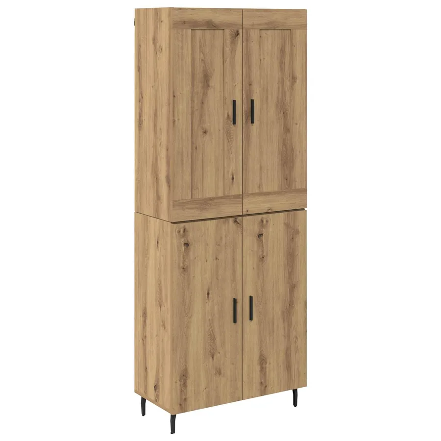 Haut Armoire 2 pcs Chêne artisanal 69,5 x 34 x 180 cm - 2