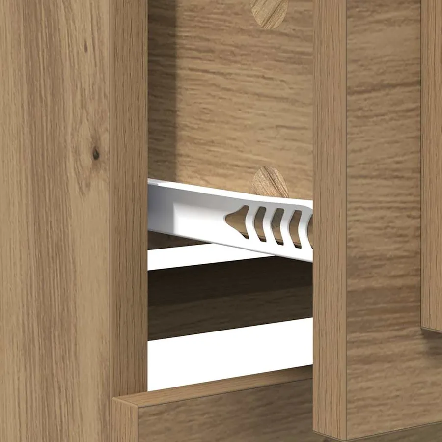 Buffets 2 pcs Chêne artisanal 70 x 35,5 x 67,5 cm - 10