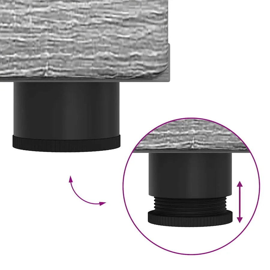 Ensemble meuble TV FLORIN 3 pcs Gris Sonoma Bois d'ingénierie - 13