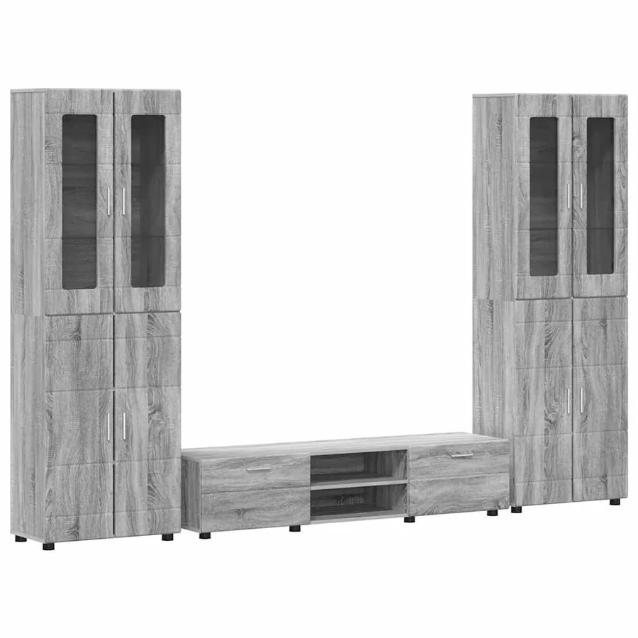 Ensemble meuble TV FLORIN 3 pcs Gris Sonoma Bois d'ingénierie - 2