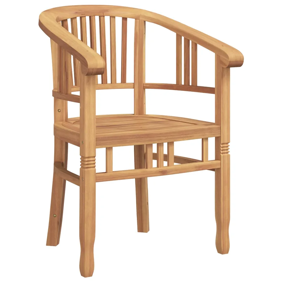 Chaise 2 pcs Marron 63 x 58 x 89 cm Bois de teck massif - 4