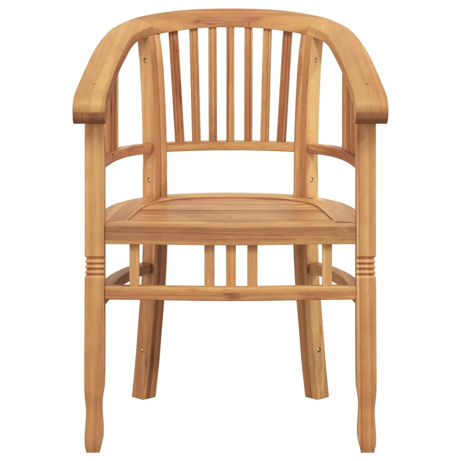 Chaise 2 pcs Marron 63 x 58 x 89 cm Bois de teck massif - 5