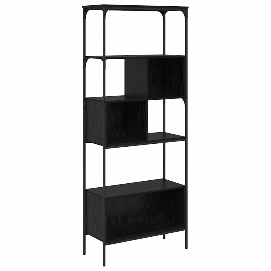 Bibliothèque Chêne noir 76 x 33 x 188,5 cm Bois d'ingénierie - 2