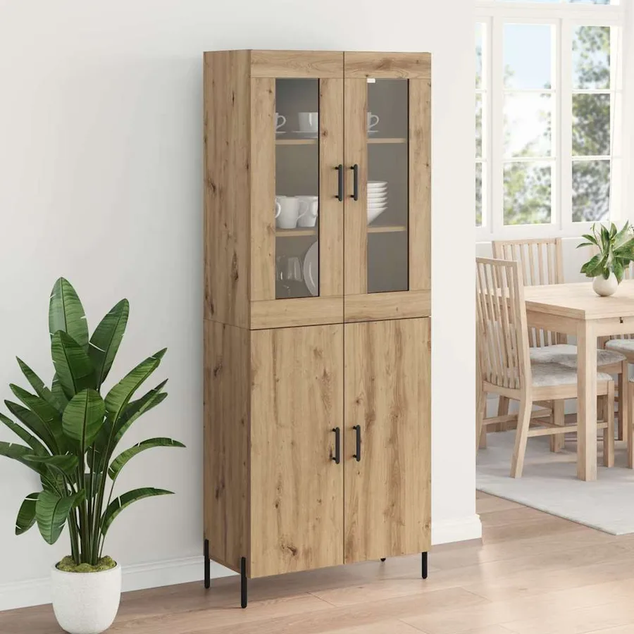 Haut Armoire Chêne artisanal 69,5 x 34 x 180 cm - 4