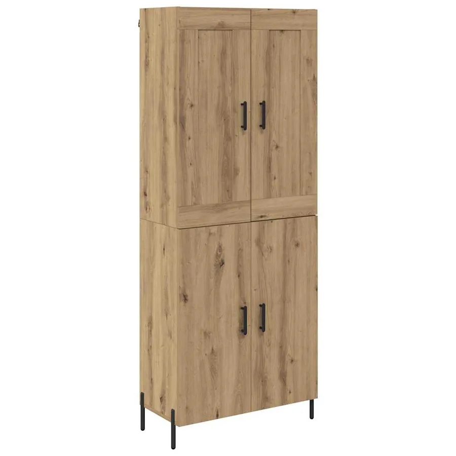 Haut Armoire 2 pcs Chêne artisanal 69,5 x 34 x 180 cm - 2