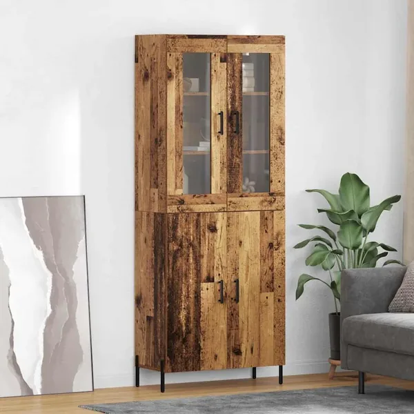 Haut Armoire Bois Ancien 69,5 x 34 x 180 cm Bois d'ingénierie