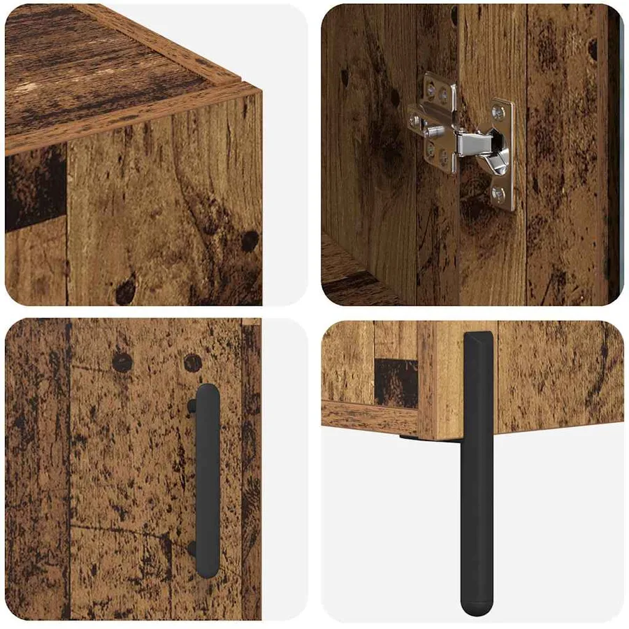 Haut Armoire Bois Ancien 69,5 x 34 x 180 cm Bois d'ingénierie - 11