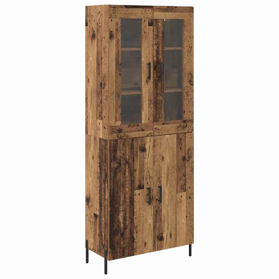 Haut Armoire Bois Ancien 69,5 x 34 x 180 cm Bois d'ingénierie - 2