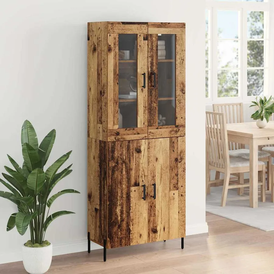 Haut Armoire Bois Ancien 69,5 x 34 x 180 cm Bois d'ingénierie - 4